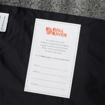 Чорний міський рюкзак, сумка Fjallraven Kanken Classic, канкен-класик. 16 L-7