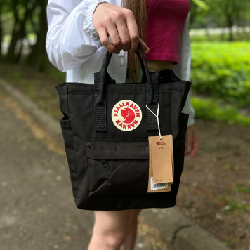 Чорна жіноча сумка-рюкзак шопер Kanken Bag, канкен. 8 L-2