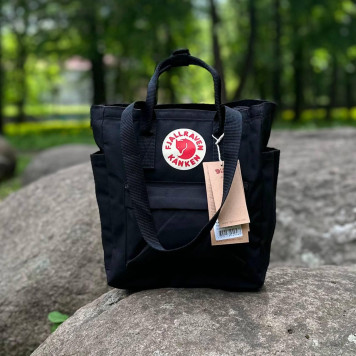 Чорна жіноча сумка-рюкзак шопер Kanken Bag, канкен. 8 L-5