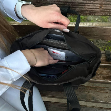 Чорна жіноча сумка-рюкзак шопер Kanken Bag, канкен. 8 L-9