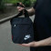 Чоловіча чорна борсетка Nike, найк. Сумка через плече зі щільної тканини.