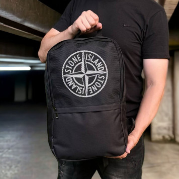 Чорний міський спортивний рюкзак Stone Island. Рюкзак для навчання-2