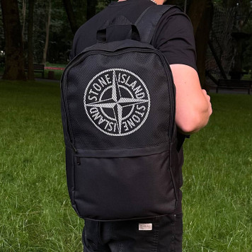Чорний міський спортивний рюкзак Stone Island. Рюкзак для навчання-4