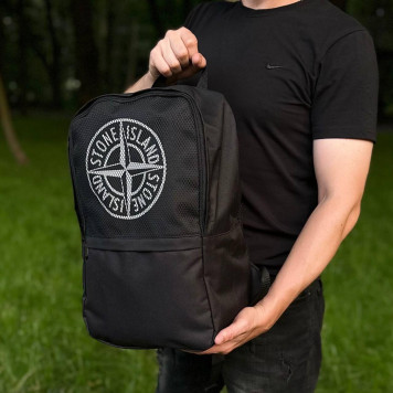 Чорний міський спортивний рюкзак Stone Island. Рюкзак для навчання-5