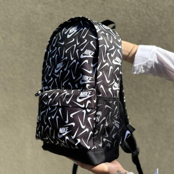 Стильний чорний рюкзак із принтом Nike, найк.-5