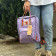 Лавандовий рюкзак Kanken Classic 16 L з райдужними ручками. Портфель канкен