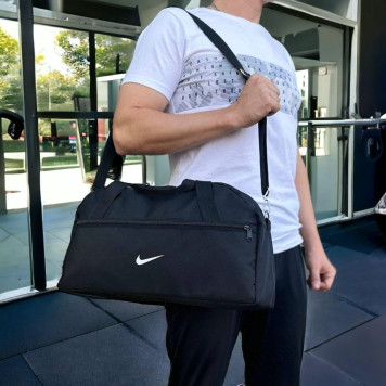 Невелика спортивна чорна сумка Nike. Сумка для тренувань, фітнес-сумка-5