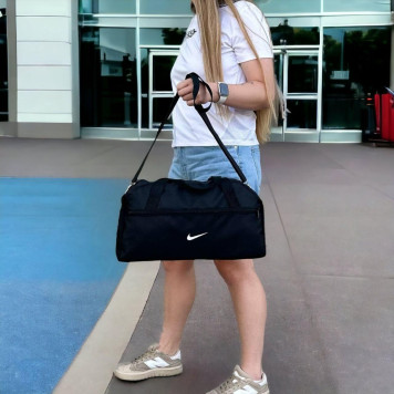 Невелика спортивна чорна сумка Nike. Сумка для тренувань, фітнес-сумка-7