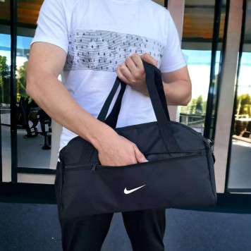 Невелика спортивна чорна сумка Nike. Сумка для тренувань, фітнес-сумка-8