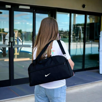 Невелика спортивна чорна сумка Nike. Сумка для тренувань, фітнес-сумка-9