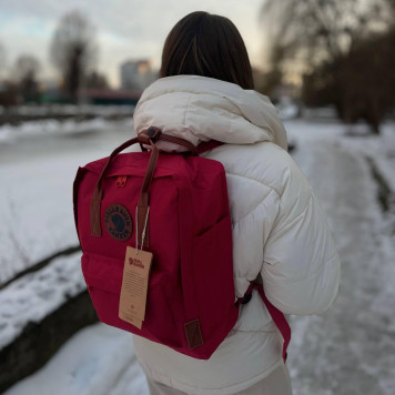 Бодовий міський рюкзак Kanken Classic зі шкіряними ручками, канкен-класик. 16 L-4
