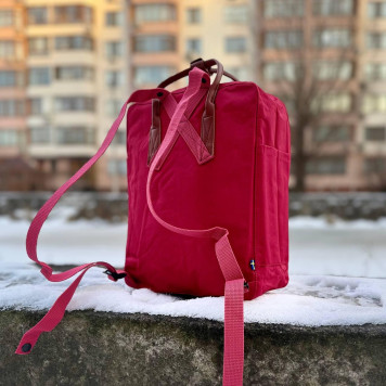 Бодовий міський рюкзак Kanken Classic зі шкіряними ручками, канкен-класик. 16 L-5