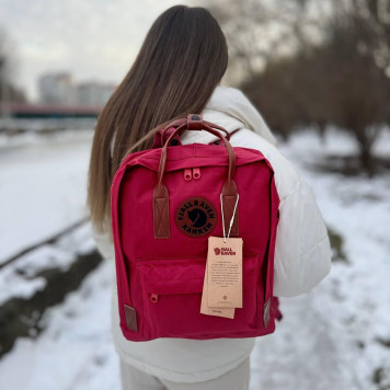 Бодовий міський рюкзак Kanken Classic зі шкіряними ручками, канкен-класик. 16 L-6