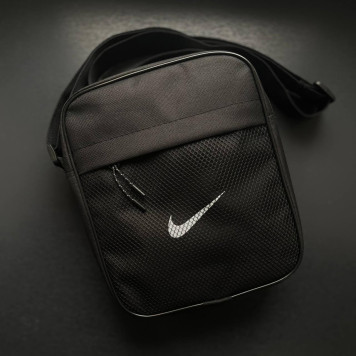 Чоловіча чорна сумка через плече, барсетка Nike, найк.