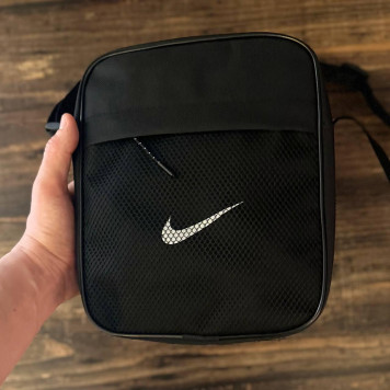 Чоловіча чорна сумка через плече, барсетка Nike, найк.-7