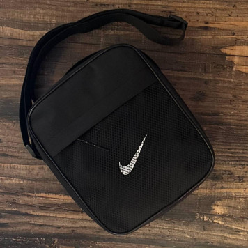 Чоловіча чорна сумка через плече, барсетка Nike, найк.-8