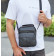 Чоловічий шкіряний месенджер 18x22x8, сумка планшет через плече Tiding Bag A25F-1519A чорний