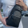 Чоловіча сумка-слінг шкіряна 18х32х7, крос боді для прогулянок Tiding Bag A25F-5060A чорна