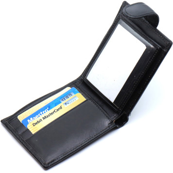 Стильне шкіряне портмоне ST Leather В 103 Чорний-3