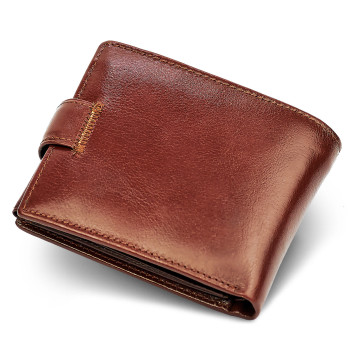Класичне чоловіче портмоне з натуральної шкіри ST Leather В 102 Коричневий-2