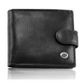 Класичне чоловіче портмоне з натуральної шкіри ST Leather В 102 Коричневий Чорний
