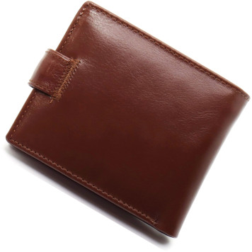Стильне шкіряне портмоне ST Leather В 103 Чорний Коричневий-2