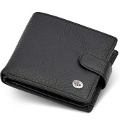 Чоловіче портмоне з натуральної шкіри ST Leather ST153 чорний