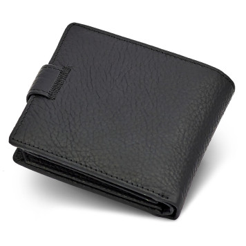 Чоловіче портмоне з натуральної шкіри ST Leather ST153 чорний-2