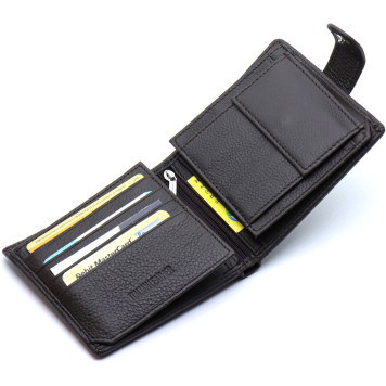 Чоловіче портмоне з натуральної шкіри ST Leather ST153 чорний-5