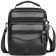 Чоловіча сумка барсетка 17x21x9, шкіряна сумочка планшет Tiding Bag 75003 чорна