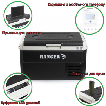 Автохолодильник компресорний Ranger Ice Cool 40L (Арт. RA 8875)-8