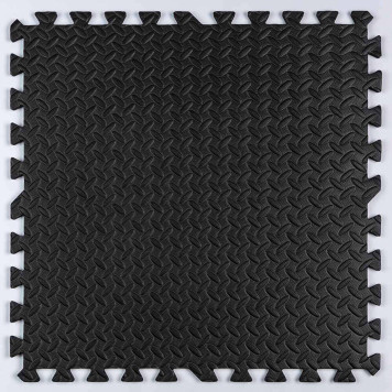 Підлога пазл - модульне покриття для підлоги 600x600x10мм Чорне (МР15) SW-00001169-6
