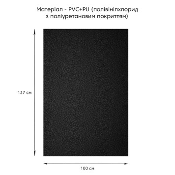 Самоклеюча екошкіра у рулоні 1.37х1м х 0.5мм Чорний SW-00001358-1