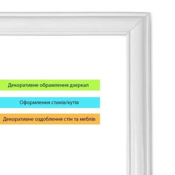 Молдинг 3000х20х8,5 мм Білий SW-00002673-4