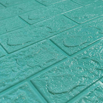 Самоклеюча декоративна 3D панель М'ятна цегла 700x770x3 мм-1