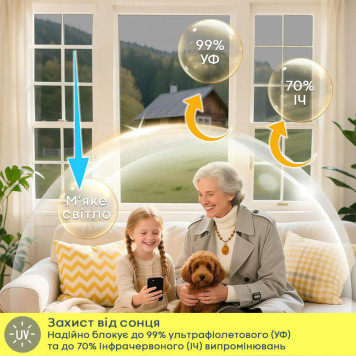 Дзеркальна сонцезахисна плівка для вікон Срібло 600х3000х0,08 мм SW-00002724-5
