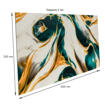 Самоклеюча стінова PET плитка 600*300*2mm, ціна за 1 шт. (PET-2647)-4